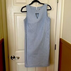 Anne Klein Seersucker Summer Dress, Size 6 Excellent Condition
